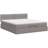  Podesivi krevet s madracem Sivosmeđa 140 x 190 cm Tkanina | shoptok.hr