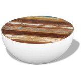  Stolić za kavu u obliku zdjele od obnovljenog drva 60x60x30 cm | shoptok.hr