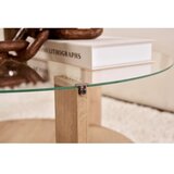 Hanah home Sto za kafu Clara Sapphire Hrast Transparent | ePonuda.com