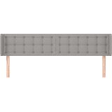  Vzglavje z ušesi svetlo sivo 183x16x78/88 cm blago, (20794581) | Shoptok.si