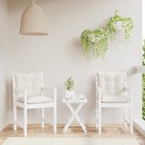  Jastuci za stolice 4 kom prošarano krem 100x50x7 cm tkanina | shoptok.hr