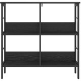  Polica Crni hrast 82 x 32 x 79 cm Konstruirano drvo | shoptok.hr