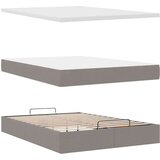vidaXL Otomanska postelja z vzmetnico taupe 140x200 cm blago | Shoptok.si