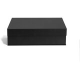 Bigso Temno sive kartonaste škatle za shranjevanje v kompletu 3 ks s pokrovom/dekorativne 42,5x29,5x13 cm Kian Paper Laminate – | Shoptok.si