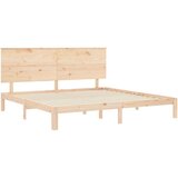  Posteljni okvir z vzglavjem trden les | Shoptok.si