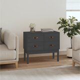 Konzolni ormarić sivi 90 x 40 x 78 cm od masivne borovine | shoptok.hr