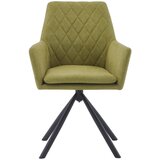 Hom`in naslanjač, kovina, tekstil zelena, črna | Shoptok.si