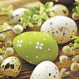  Velikonočne serviete za DECOUPAGE - Jajca in vejice vrbe - 1kom | Shoptok.si