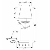  Stona lampa VITORIA 1xE14/40W/230V žuta/mesing | Eponuda.com