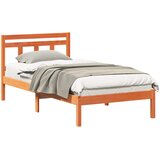  Krevetna konstrukcija Smeđa 90 x 200 cm Čvrsto borovo drvo | shoptok.hr