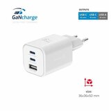 Swissten punjač GaN 65 W, 2x USB-C PD + 1x USB-A 18 W QC, bijeli Cijene