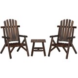 Maison Chic Seti vrtnega pohištva - Vrtna garnitura - Vrtni pohištvo set 3-delna trdna smrekovina, (21810462) | Shoptok.si