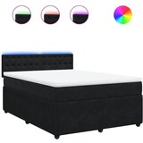 Maison Chic Box spring posteljni - Vzmetna postelja z vzmetnico črn 140x190 cm žamet SL17028, (21882488) | Shoptok.si