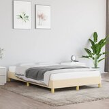  Okvir kreveta bez madraca krem 120 x 200 cm od tkanine | shoptok.hr
