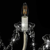  Luster s perlama bijeli 12 žarulja E14 | shoptok.hr