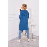 Kesi Insulated cape with hood in denim color | shoptok.hr