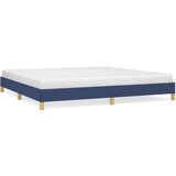 The Living Store Posteljni okvir brez vzmetnice moder 200x200 cm blago - Posteljni Okvir, (21525180) | Shoptok.si