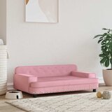  Krevet za pse ružičasti 90 x 53 x 30 cm baršunasti | shoptok.hr