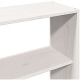  Knjižna postelja brez vzmetnice bela 180x200 cm trden les | Shoptok.si