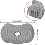  Jastuk s jastukom Siva 55 x 36 x 10 cm Poliester | shoptok.hr