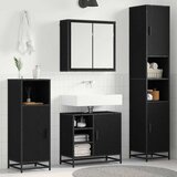  Set namještaja za kupaonicu 4 kom. Crni hrast 65 x 33 x 60 cm | shoptok.hr