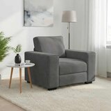 SOFA fotelja tamno siva 100x77x82 cm baršun Cijene