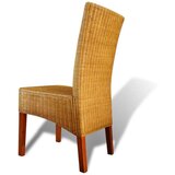  Jedilni stoli 6 kosov rjavi naravni ratan, (20624441) | Shoptok.si