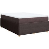 vidaXL Box spring postelja z vzmetnico temno rjav 140x190 cm blago, (21308312) | Shoptok.si