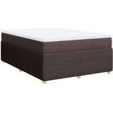 vidaXL Krevet s oprugama i madracem tamnosmeđi 140 x 190 cm od tkanine | shoptok.hr