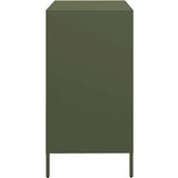 vidaXL Komoda olivno zelena 68x39x73,5 cm hladno valjano jeklo | Shoptok.si