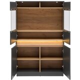 Mömax Highboard Samu Anthrazit/eichefarben | Shoptok.si