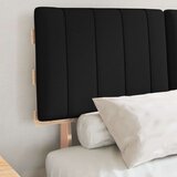  Krevetni okvir s tapiciranim uzglavljem Crna 120 x 190 cm | shoptok.hr