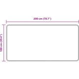 Traka za tepih MARSA Crna 100 x 200 cm Poliester i PVC | shoptok.hr