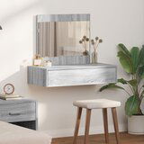 vidaXL Sivi sonoma Iverica 83 x 40 x 70 cm Ogledalo Toaletna gazda Cijene
