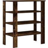 vidaXL Regal za čevlje dimljen hrast 61x32x70 cm inženirski les | Shoptok.si