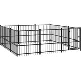  Zunanji pasji boks jeklo 8,47 m², (20799151) | Shoptok.si