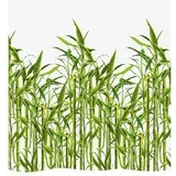 Tekstilna kopalniška zavesa Bamboo (Š x V: 240 x 180 cm, Zelena/Bela)