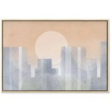  Slika - Modern City (1 Part) Wide - Second Variant 60x40 U prirodnom drvenom okviru | shoptok.hr