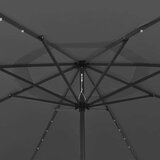  Vrtni suncobran LED s metalnom šipkom 400 cm antracit | shoptok.hr
