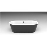 AQUAART kada essence black gloss 185 samostojeća 185x80x60 cm | shoptok.hr
