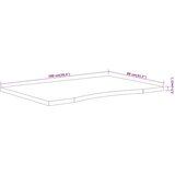  Ploča za radni stol 100x80x2 5 cm pravokutna od drva bagrema | shoptok.hr