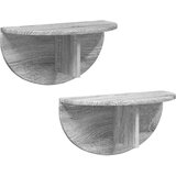  Polica na zidu Zidne 2 pcs Siva Sonoma 48 x 24 x 24 cm | Eponuda.com