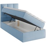 MID.YOU POSTELJA Z VZMETNICO 90 cm x 200 cm , les, tekstil, leseni material modra | Shoptok.si