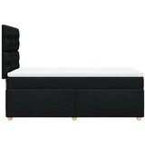 Box spring krevet s madracem crni 80 x 200 cm od tkanine | shoptok.hr