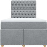 vidaXL Krevet s oprugama i madracem svjetlosivi 120x190 cm od tkanine | shoptok.hr