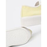 Shelvt Yellow lace-up sneakers with a thick sole | Shoptok.si