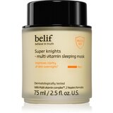 BELIF Super Knights Multi Vitamin Mask intenzivna noćna maska za brzu regeneraciju suhe i dehidrirane kože lica za sve tipove kože 75 ml | shoptok.hr