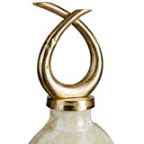  Vaza 24 x 13 x 64 cm Kristal Zlat Kovina Bela | Shoptok.si