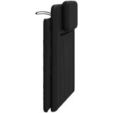  Jastuk za uzglavlje crni 90 cm od umjetne kože | shoptok.hr