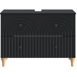  Kupaonski ormarić za sudoper ALKMAAR Crna 82 x 41 x 59 cm - Crna | shoptok.hr